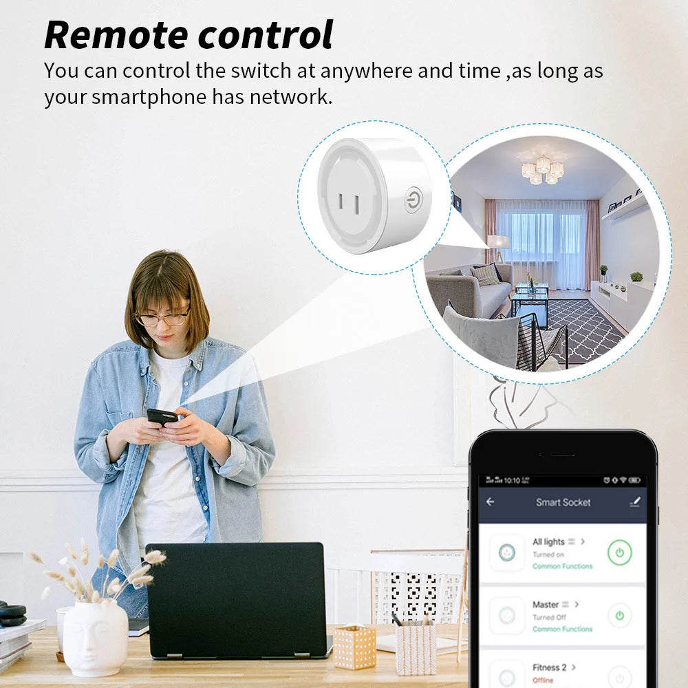 The Japanese standard plug of the Tuya wifi Cozylife smart socket can be used for voice control and timing of two domestic AI