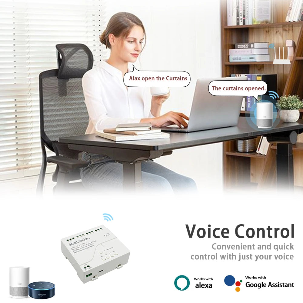 EWelink WiFi Smart 4CH Switch 220V 10A Relay Module APP Remote Control 12V 24V 85-250V Receiver Google Home Alexa