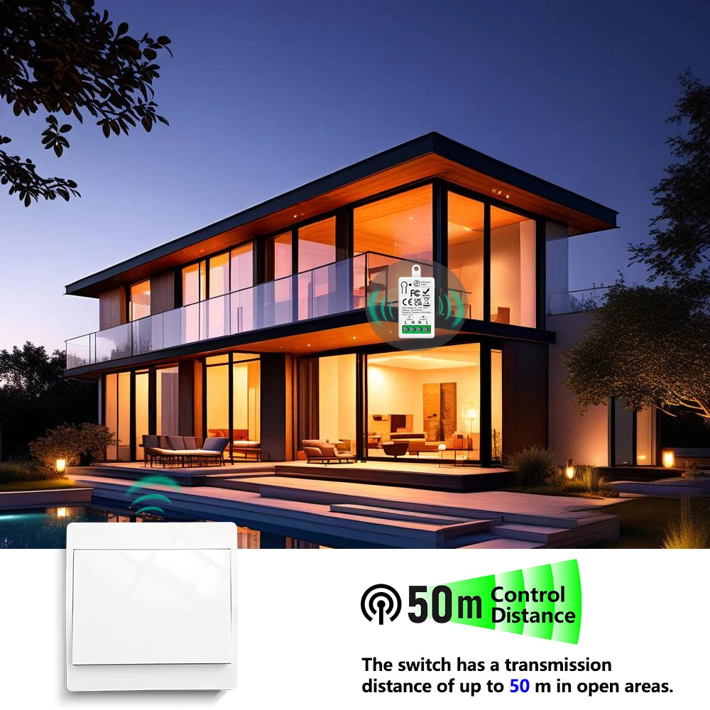 433MHz Wireless Self-Powered Light Switch AC 110V 220V Receiver RF 86 Wall Switch No need Battery for Home Appliance LED Lamp
