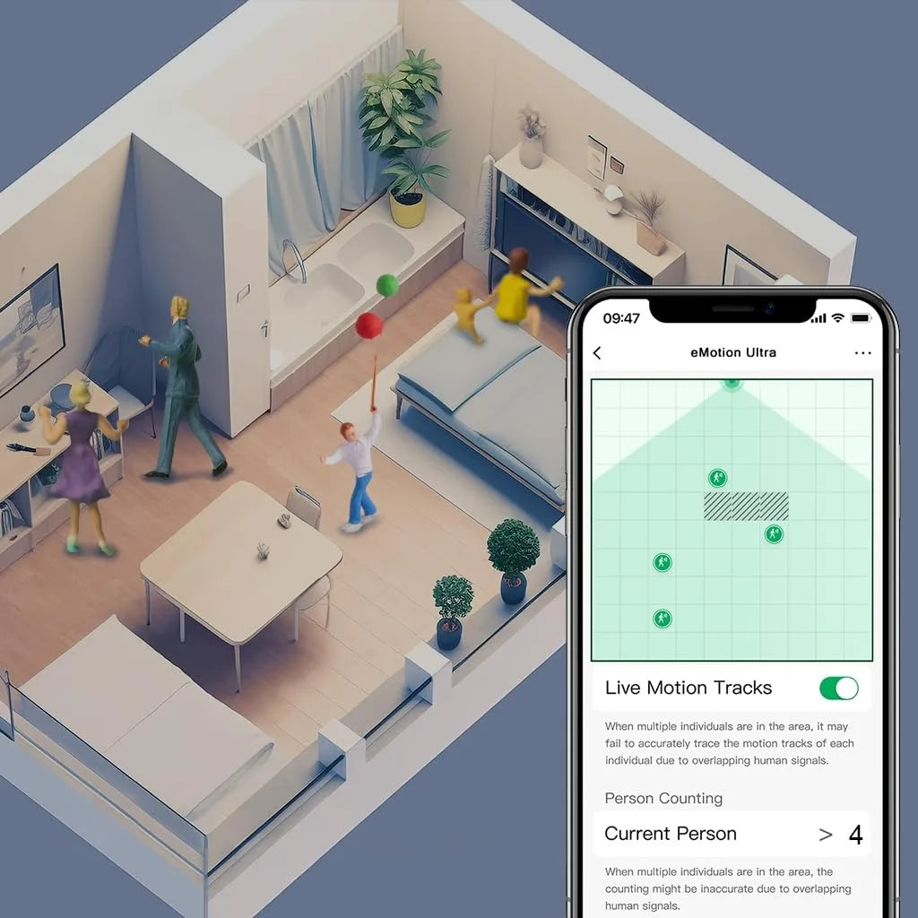 LinknLink Smart Home Bridge Emotion Presence Sensor, mmWave Radar WiFi Smart Motion Sensor,IR, Work with Alexa and Google Home