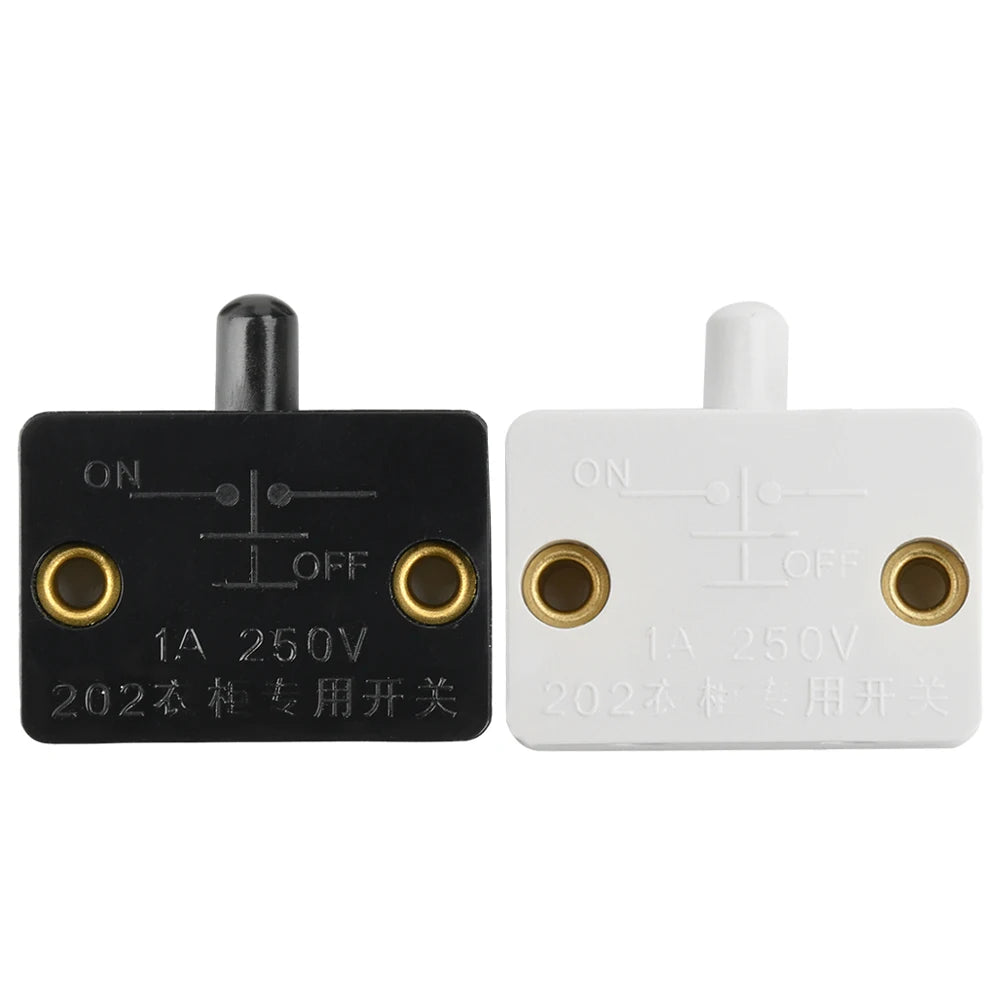 1/3PCS AC 250V Push Switches Door Switches Auto Switche Closet Light Switche Cabinet Door Switche Automatic Reset Push Switches