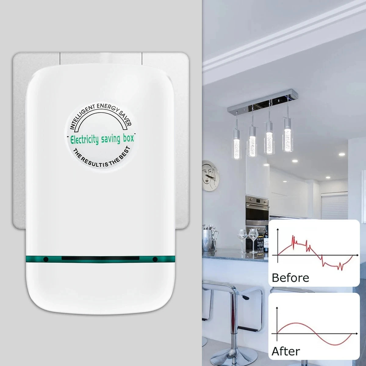 Pro Power Save Electric Energy Saver 90V-250V EU/US/UK Household Commercial Energy Saving Box Smart Electricity Power Saver