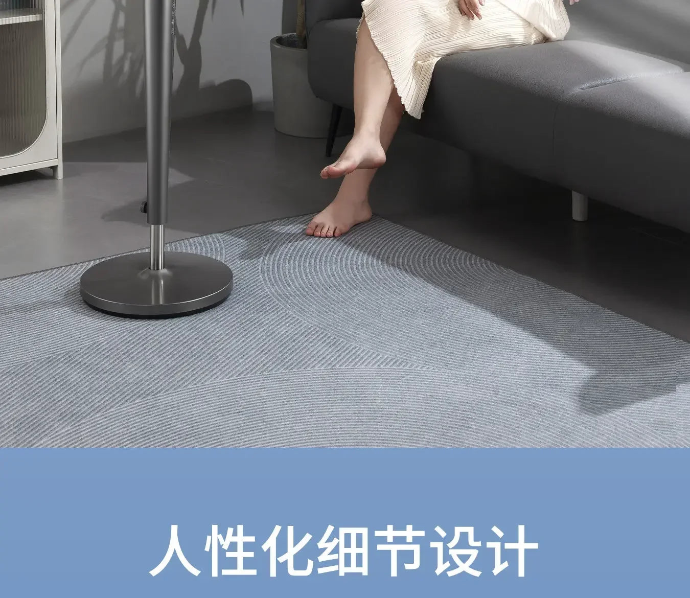 Smart Voice Control Tower Fan with Aromatherapy Energy Saving 12H Timer Adjustable Stand Pure Copper Motor Air Circulator