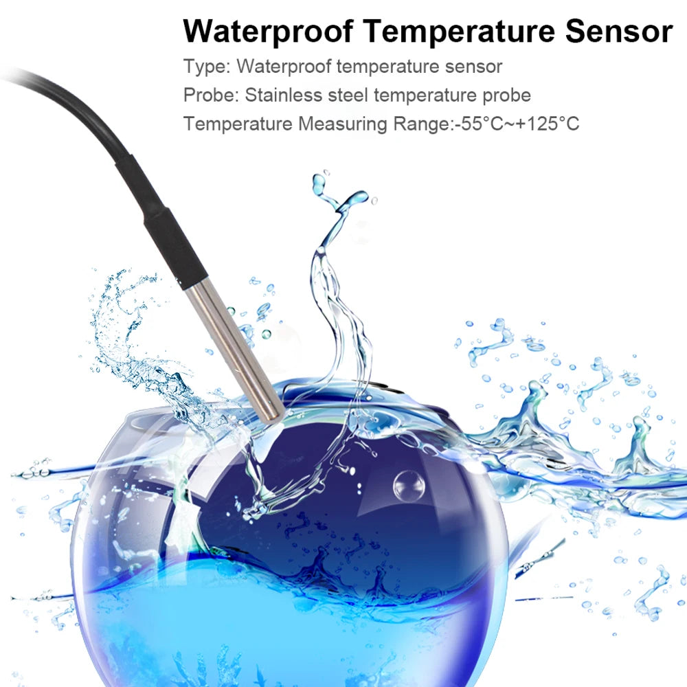 Smart Temperature Humidity Wifi Switch 10A 2000W Intelligent Monitoring Thermostat Compatible with Ewelink Alexa Google Home