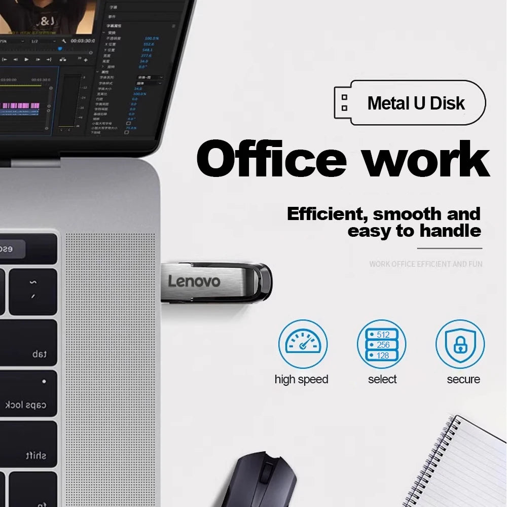 High Speed Pendrive USB Flash Drive Metal U Disk 128GB 256GBType-C Memory Stick 512GB Waterproof Storage PC Phone Data Transfer