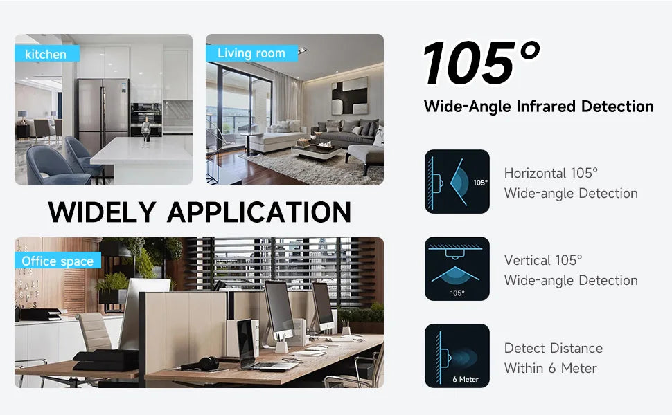 Tuya WiFi Zigbee PIR Motion Sensor Smart Home Human Body Infrared Detector Security Smart Life Works With Alexa Google Home