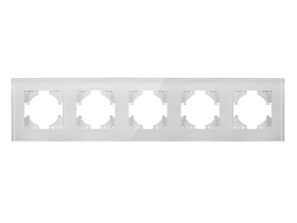 TUV Certified EU Standard Single Wall Socket with Double Power Plug USB Type-C Crystal Glass Panel 1Way Wall Switch 10A/16A 250V