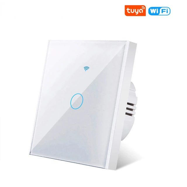Touch Switch Tuya WiFi Light Wall Smart Switch For EU Smart Home Life Alexa Google Home 433RF WiFi Remote 1/2/3 Gang