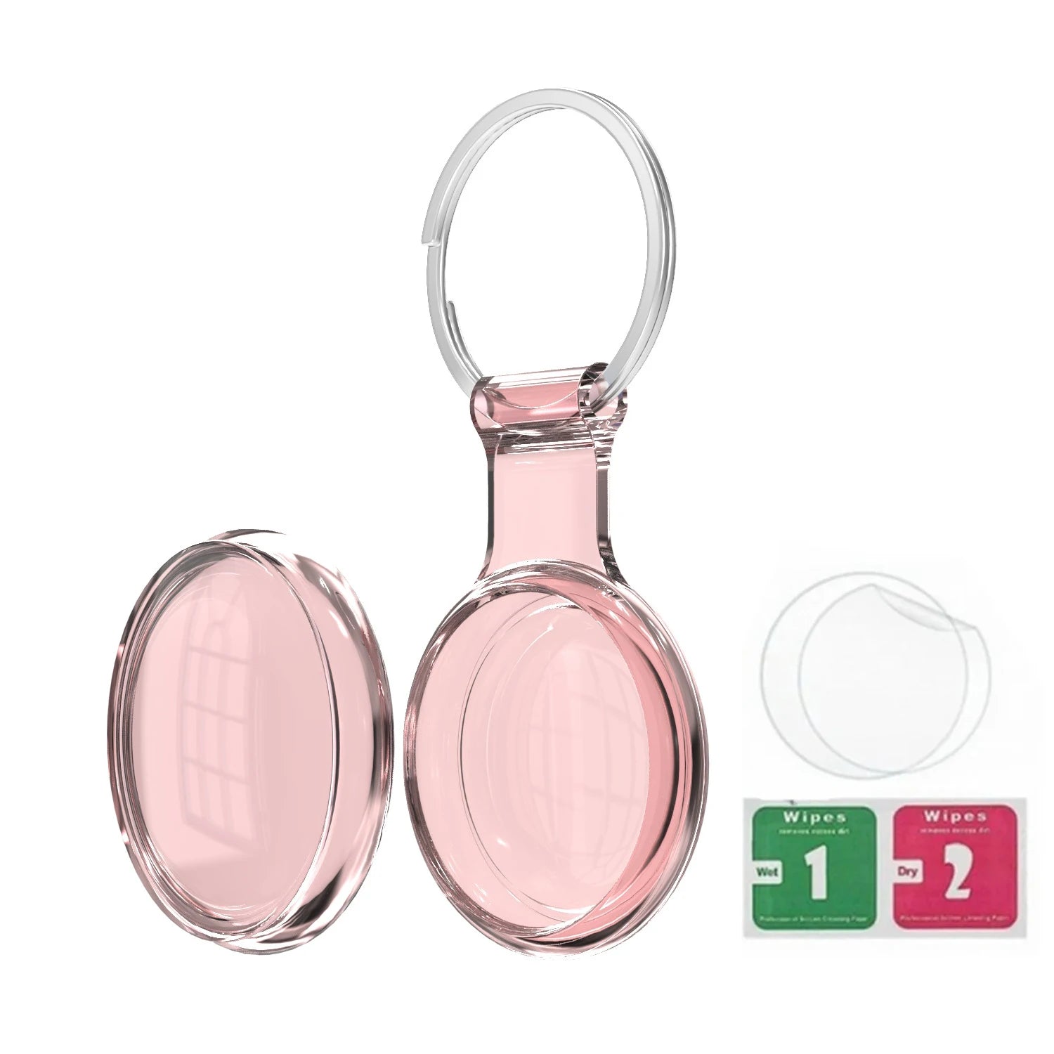8/4/2Pack Silicone itag Case for Airtags with Keychain, Protective Cover for Airtag Key , Pet Dog Cat Collar , Accessories