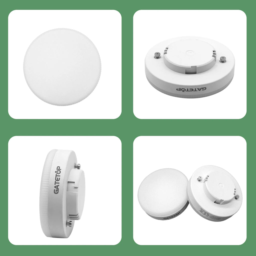 1-10 Pack GX53 LED Bulb 5W 15W Reflector, 60W Equivalent, Disc Frosted Puck, RA80 Warm White 2700K, Retrofit The GX53 Fittings