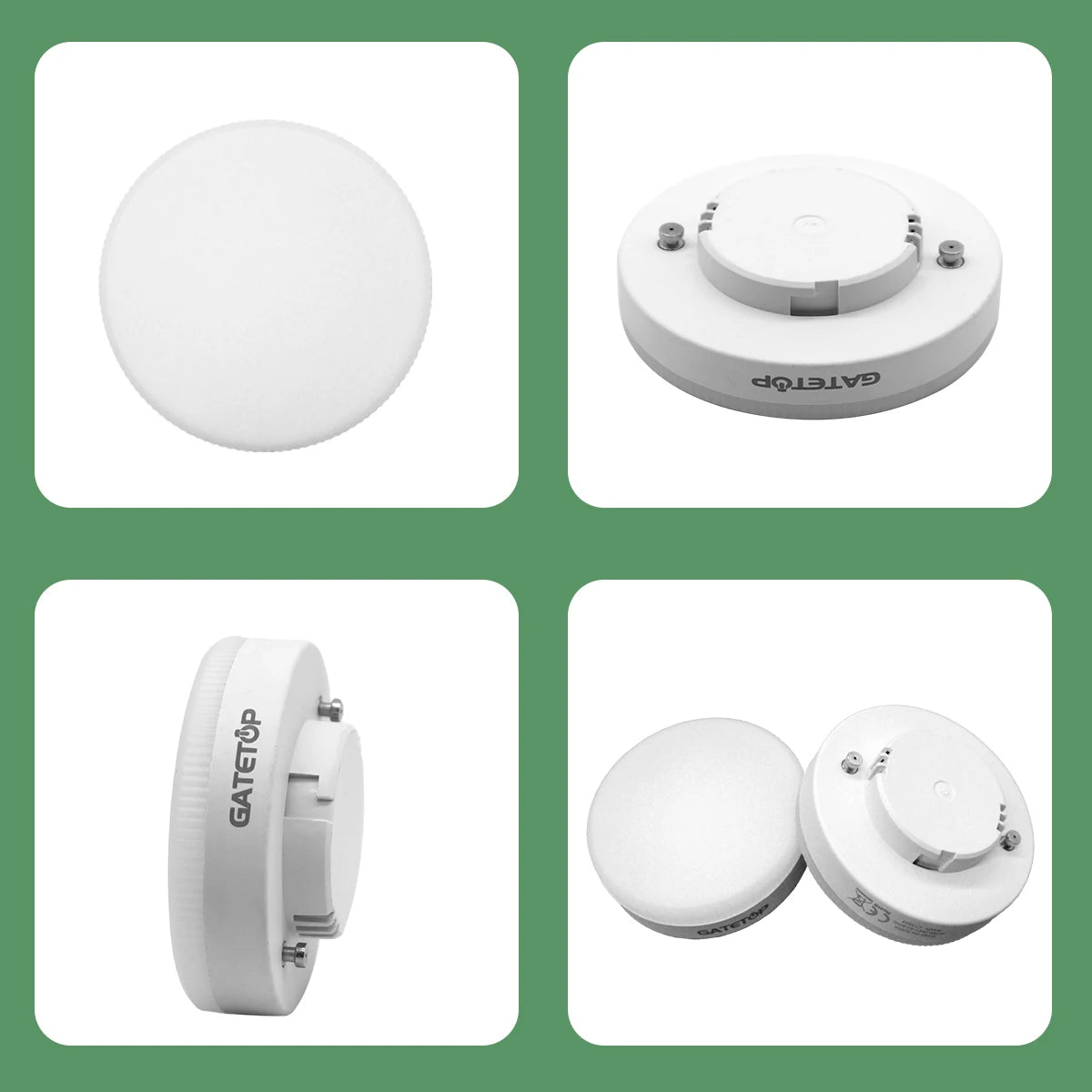 1-10 Pack GX53 LED Bulb 5W 15W Reflector, 60W Equivalent, Disc Frosted Puck, RA80 Warm White 2700K, Retrofit The GX53 Fittings