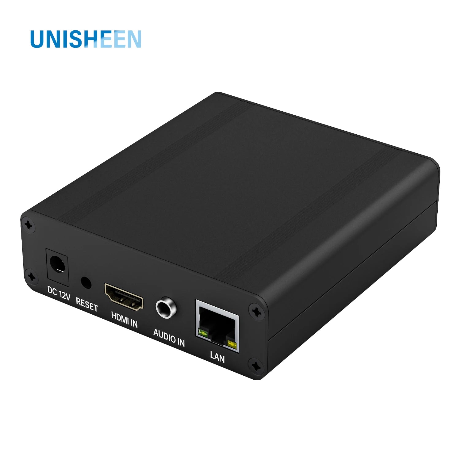 UNISHEEN BM1000H SRT RTMP RTMPS UDP WebRTC Icecast 1080p H.265 H.264 IPTV HDMI to IP HD Live Stream Video Encoder RTSP Onvif