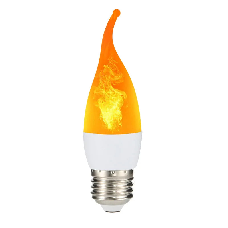 E27 LED Flame Lamp Flickering Fire Simulation Light Bulb E14 Dynamic Flame Effect Candle Light Creative Home Festival Decoration
