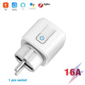 Tuya Zigbee Smart Plug 20A EU Smart Socket With Power Monitoring Timing Function Voice Control Via Alexa Google Home Yandex