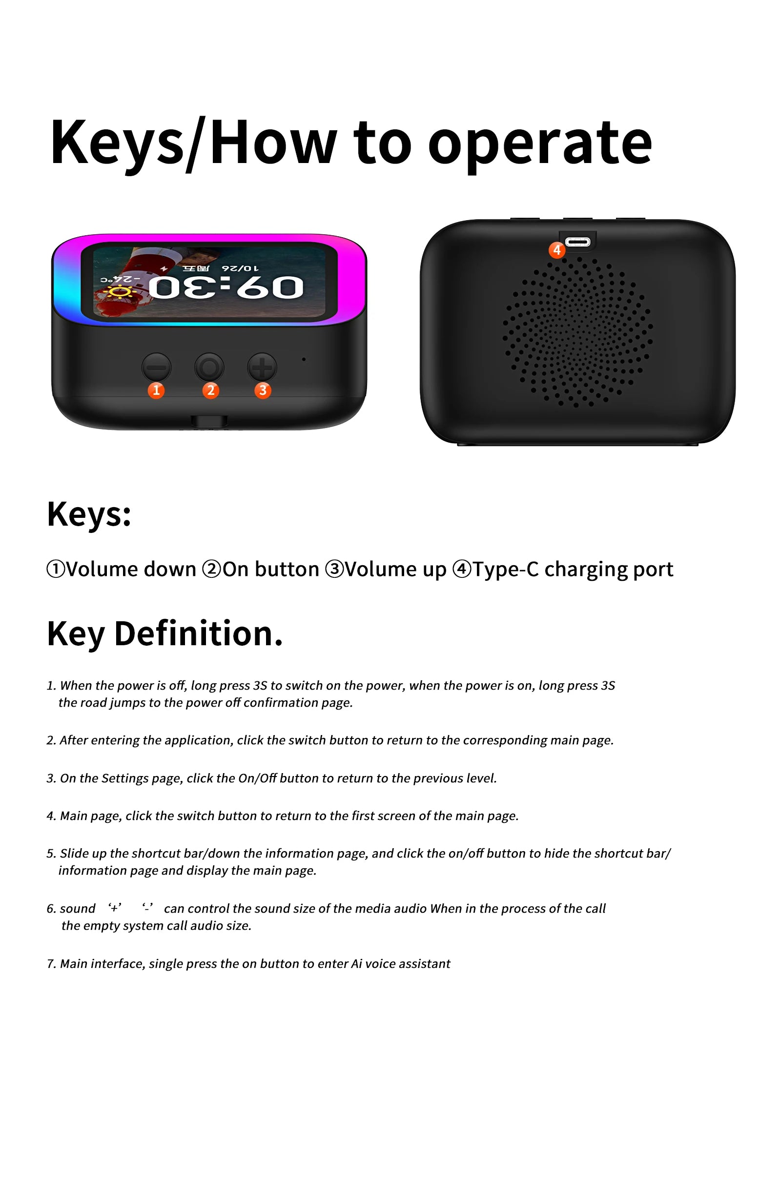 2026 New Smart Speaker with Screen Display Multifunctional Voice Assistant Great Bluetooth Intelligent Home Hub Photo Album Gift