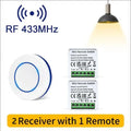 10A Relay Receiver Module Transmitter Light Switch Wireless Universal 433MHz Remote Control Switch for Smart Home LED Fan DIY