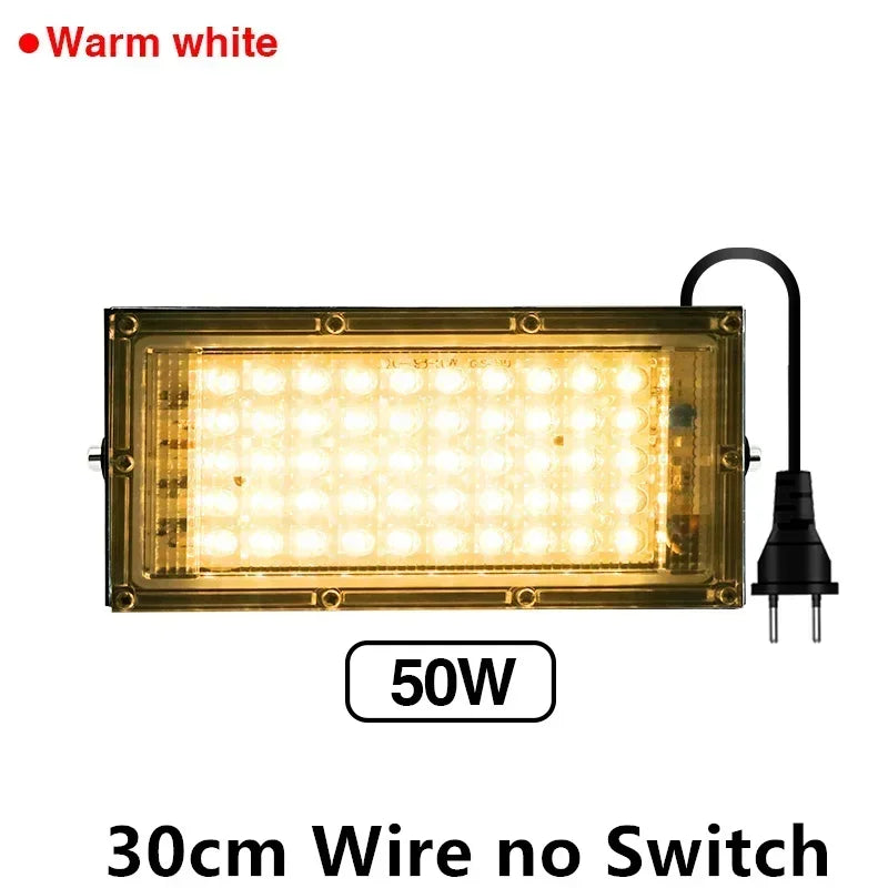 50W 100W Led Flood Light IP65 Waterproof AC 220V Full Spectrum Floodlight Spotlight LED Reflector Street Lamp Wall Flood Lights