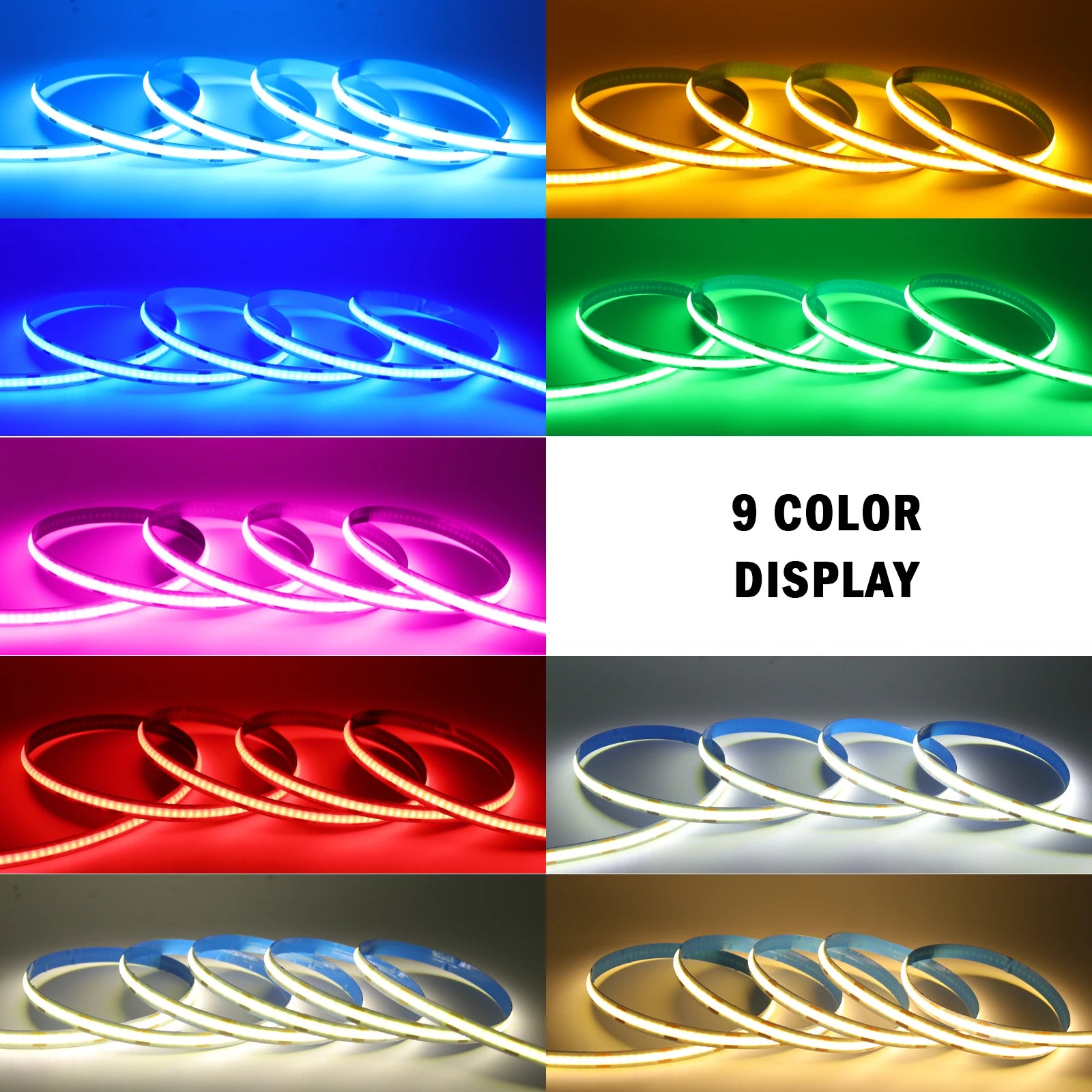 Battery Powered COB LED Strip Light 5V 320LEDs/M Flexible Diode Tape 3MM 5MM 8MM Linear Ribbon Indoor Lighting Lamp Backlight