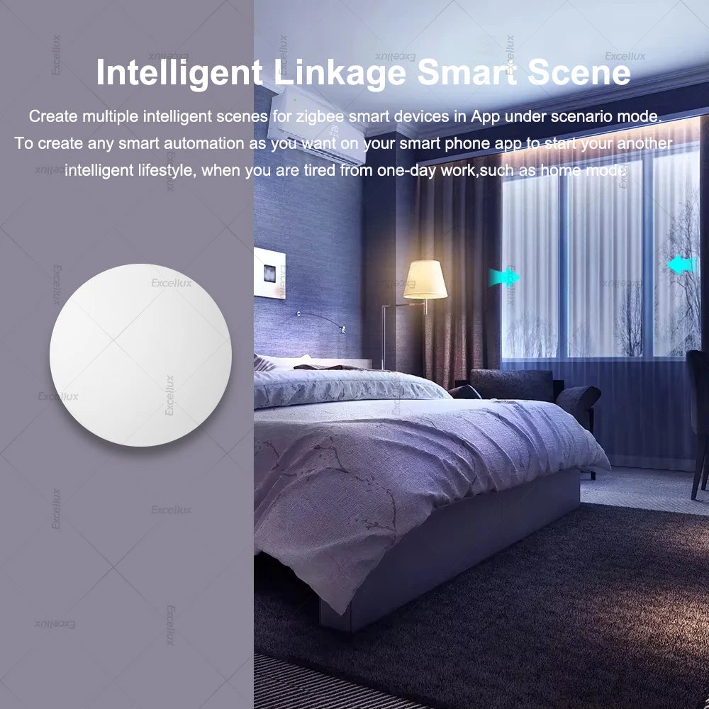Ewelink Zigbee Smart Push Button Wireless Switch Battery Powered Remote Control Automation Scenario Switch work with Zigbee2MQTT