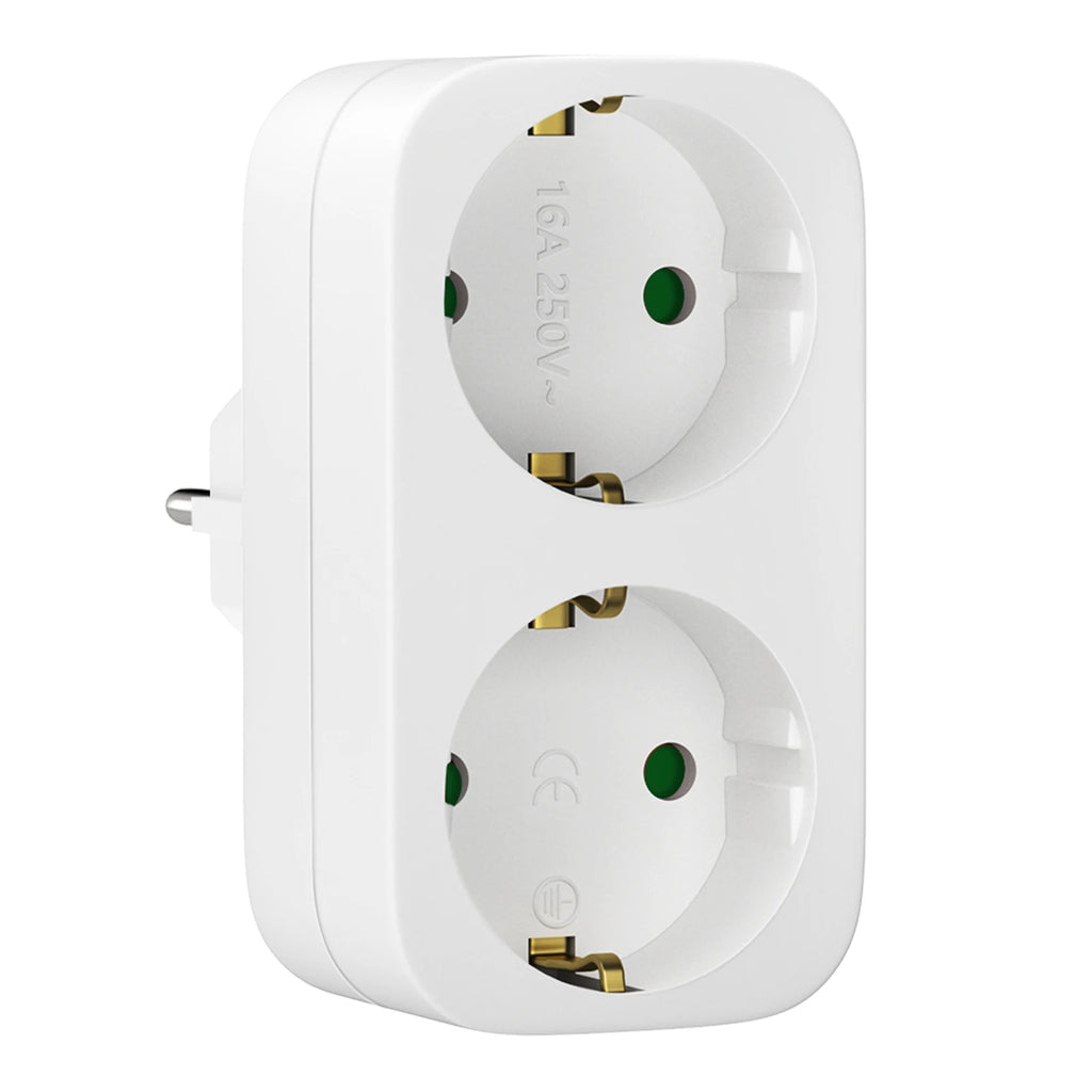 2-in-1 portable travel adapter plug socket adapter, high flame-retardant material travel household expansion socket