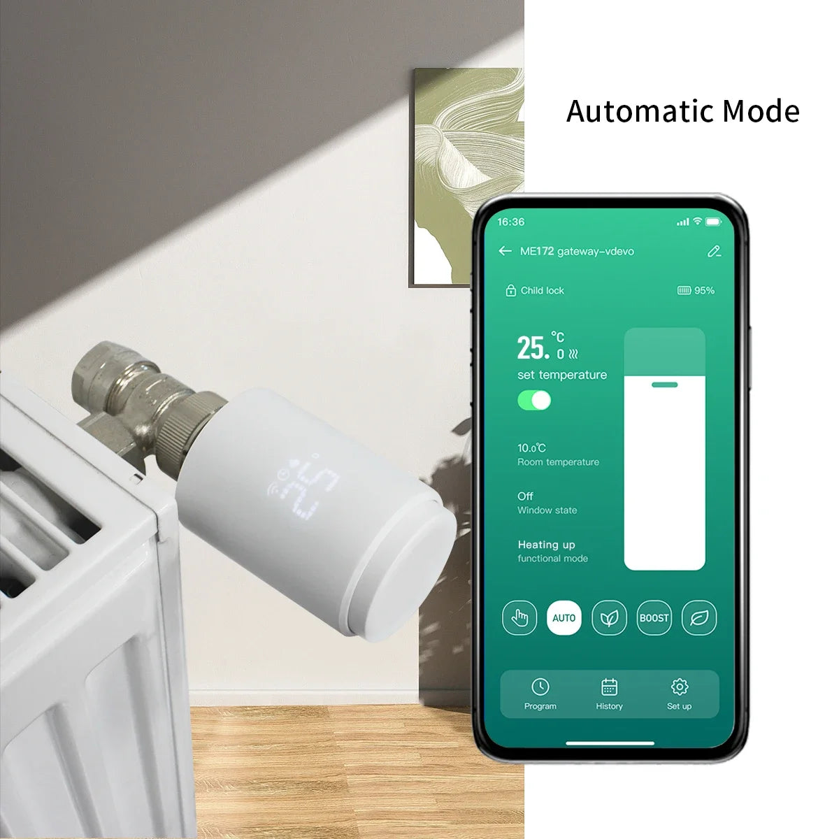 Tuya Smart Home Zigbee 3.0 Thermostatic Valve Radiator Zigbee Thermostat Radiator Zigbee Thermostatic Valve Alexa Google Home
