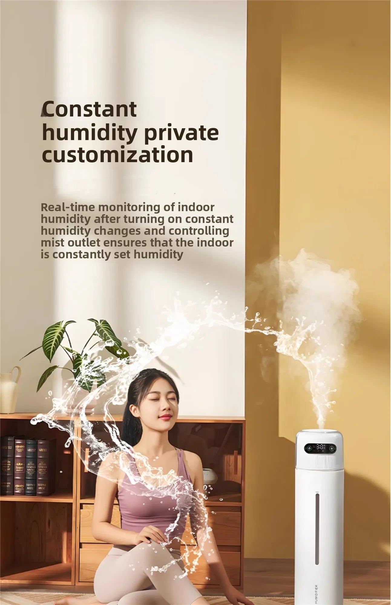 10L Smart Humidifier for Home Ultra-Quiet, Auto Shut-Off Quiet Humidifier For Baby Nurse Suitable for Bedroom/Living Room/Office