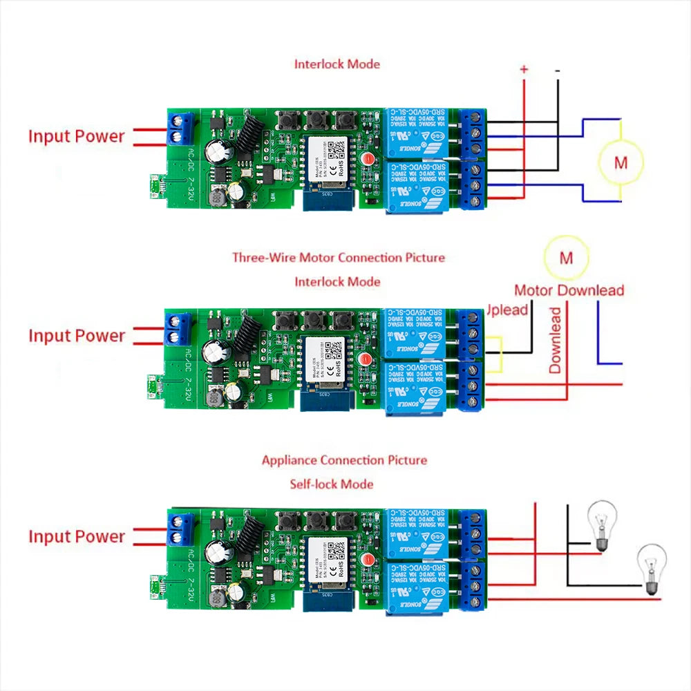 Zigbee 1 2 4 Gang Switch Relay Module Dc 12v 24v 220v Dry Contact 4CH Din Rail Controller Works with Tuya Alexa Gateway Required