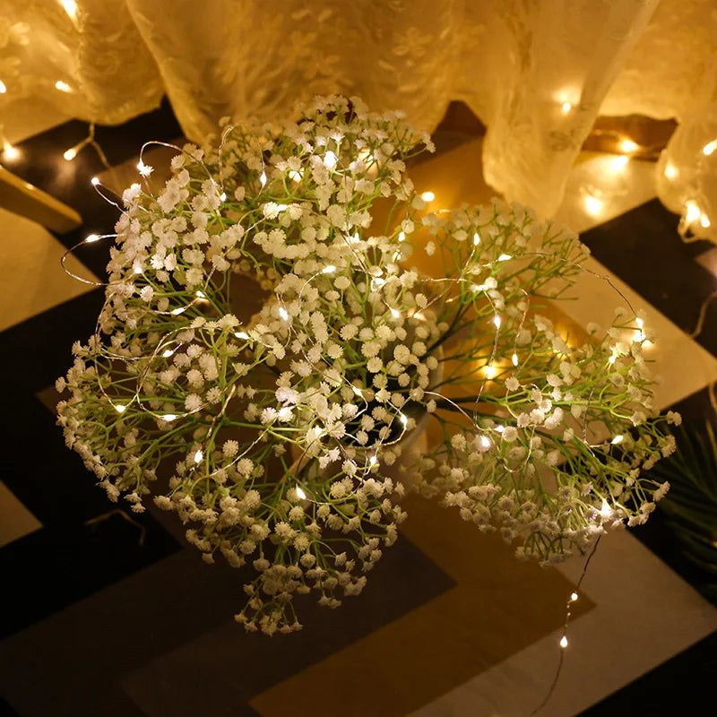 10/20/30M USB LED String Lights Copper Silver Wire Garland Light Waterproof Fairy Lights For Christmas Wedding Party Decoration