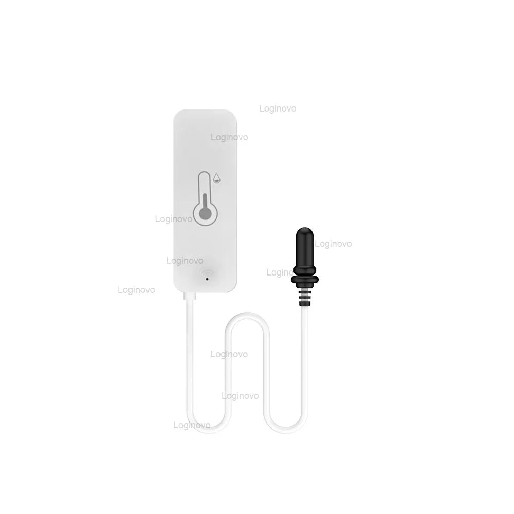 Tuya Temperature Humidity Sensor With External Probe Smart Home WiFi/Zigbee Hygrometer For Fridge Water Pool Thermostat Alarm