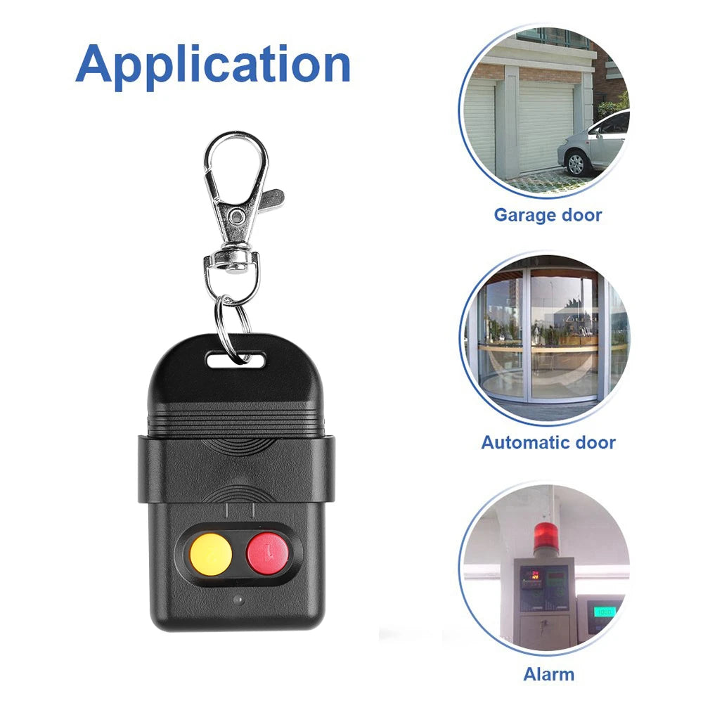 8 Dip Switch 433Mhz 330mhz Smart Copy Remote Control Fixed Code 2 CH Duplicator For Gate Garage Door Opener or Alarm System