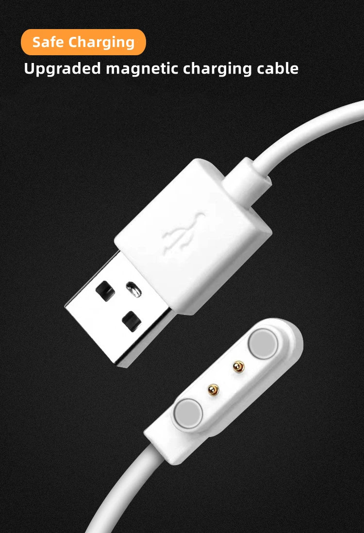 Smart Watch Magnetic Charging Cable USB Charger 2Pin 4Pin Long Power Adapter Line For Smartwatch Juicer Facial Beauty Devices