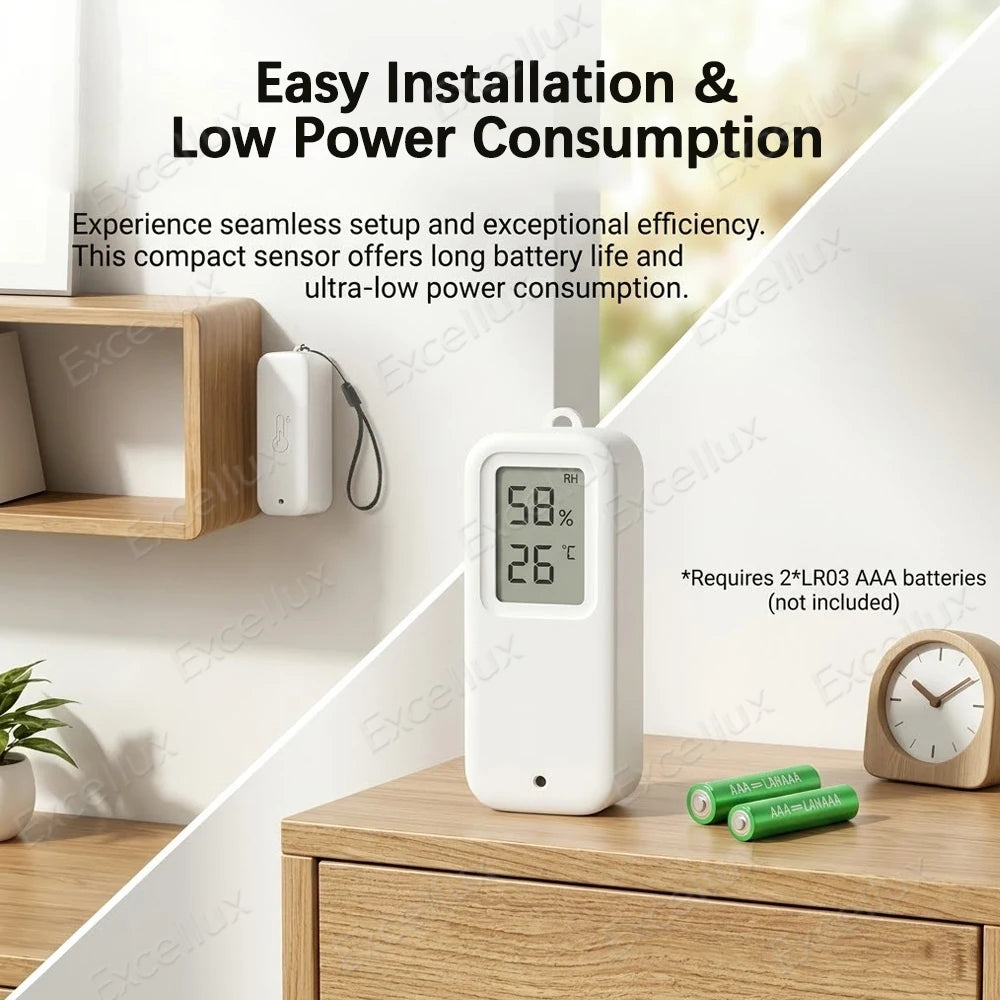 Tuya Zigbee Smart Temperature Humidity Sensor Outdoor IP65 Waterproof APP Remote Monitoring Works With Alexa Yandex Alice Z2MQTT