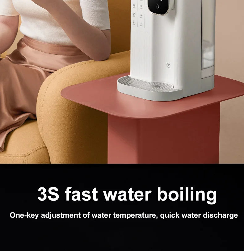 JMEY Instant Heat Water Dispenser Portable Home Office Tea Maker Two Water Filling Methods Water Heater Desktop Water Purifier