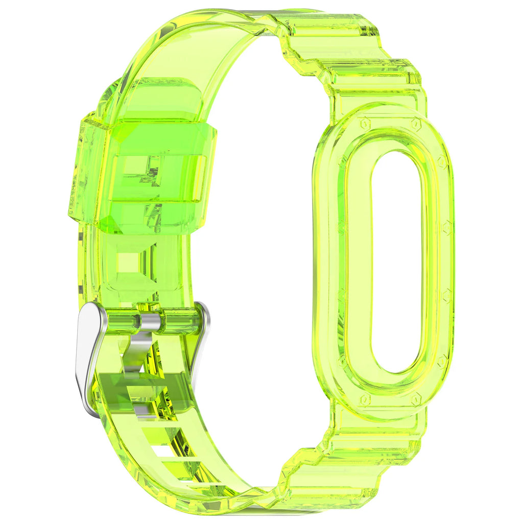 TPU Transparent Sport Bands for Google Fitbit Air Fitness Tracker Sweatproof Waterproof for Men Women Health Activity Tracker