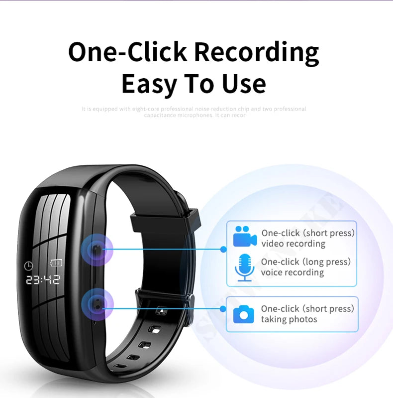 Mini Camera Smart Watch Voice video Recorder 1080P HD DV Professional digital Wireless Cam for Business/Home/Office/Sport