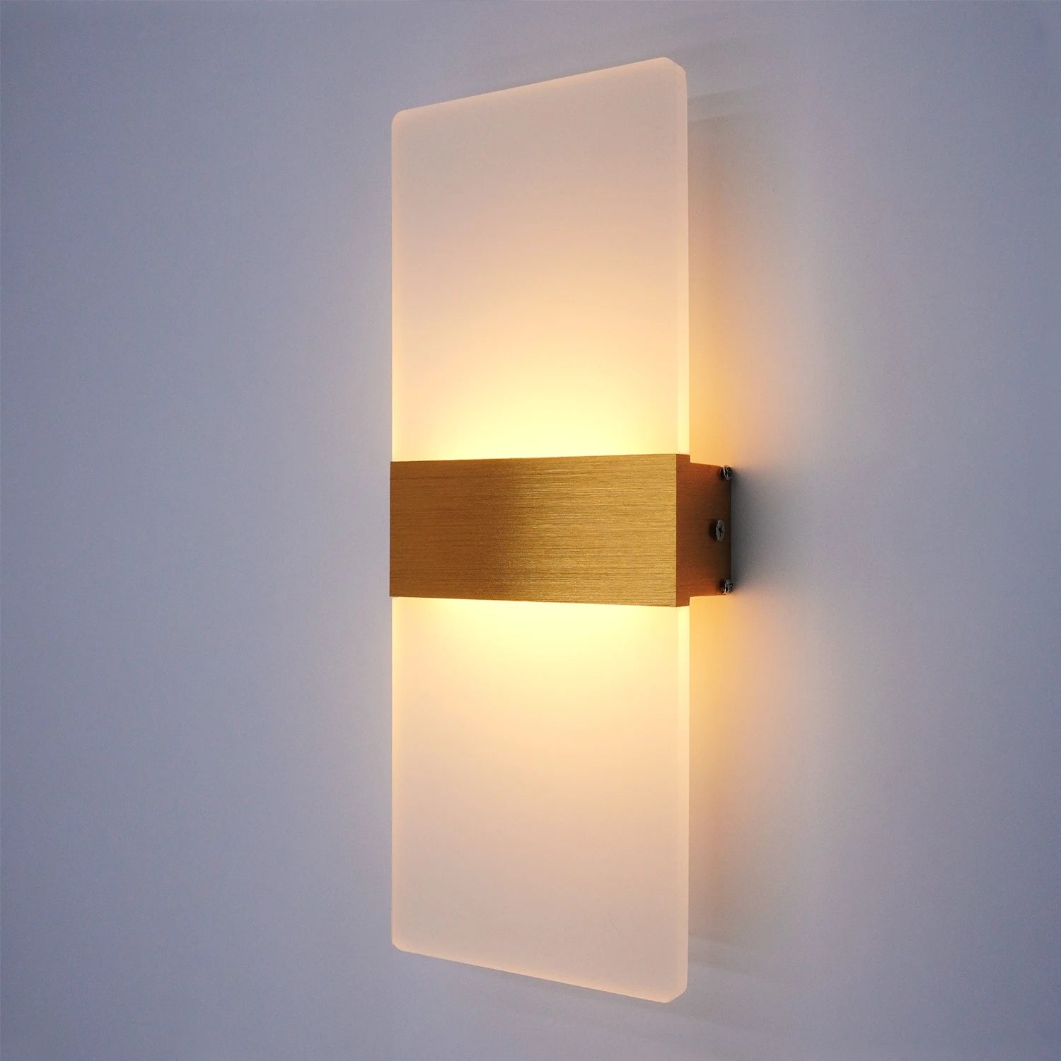 Modern minimalist wall lamp, indoor LED wall light, aluminum acrylic hardwire, bedroom living room corridor staircase Sconces