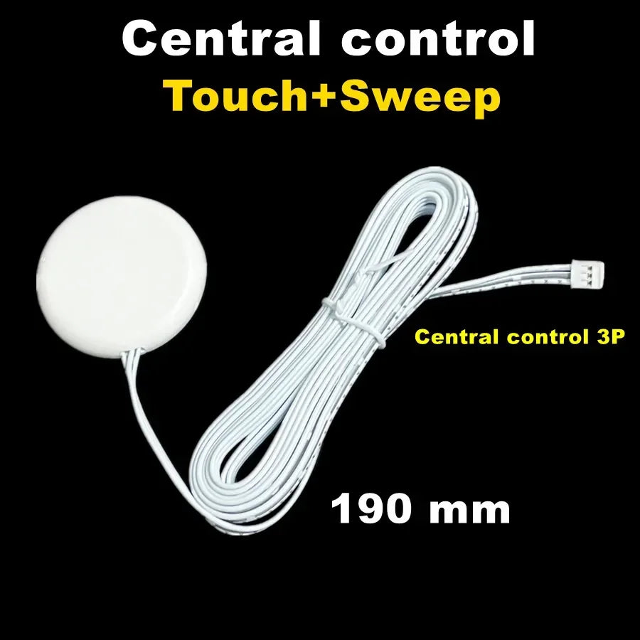 Aswesaw Sweep Dimmer Sensor Penetrating Switch DC 5V 12V 24V Wood Panel Touch Switch LED Dimmable Touch Sensing Hidden