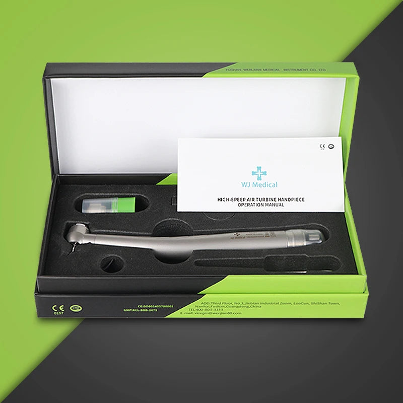 Dental LED High Speed Handpiece Dentist Tips E-Generator rotation Push Button Triple Water Ceramic Rotor Dentistry Sets