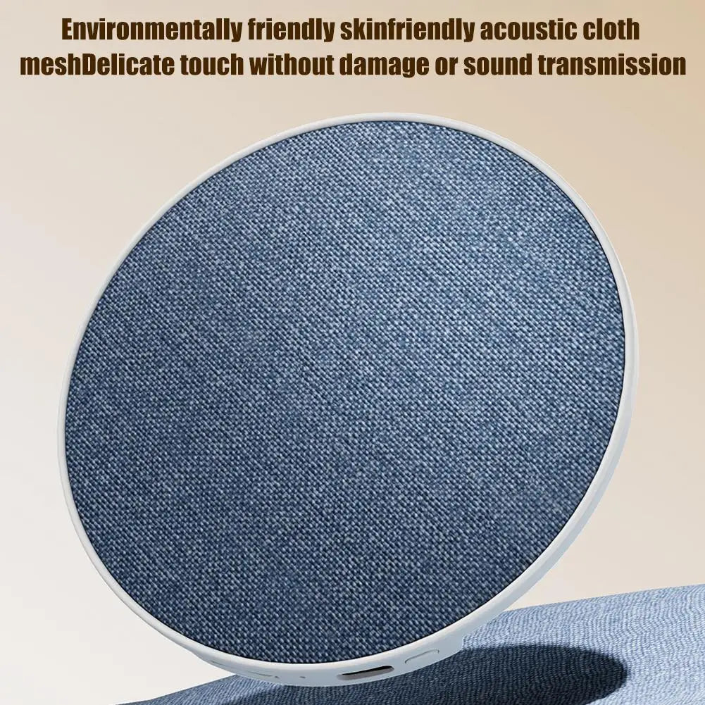 1PC White noise pillow speaker for Home Small Bluetooth Speaker with Built-in Audio for Music Novels Sleep Enhancement Device