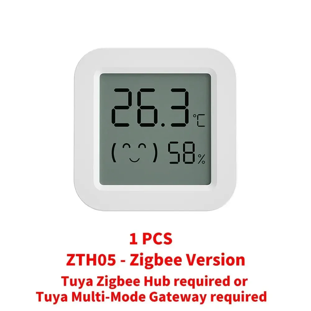 Tuya Zigbee2MQTT Thermometer Hygrometer Sensor Temperature Humidity Sensor Require Hub work with Tuya Smart Alexa Yandex ZHA