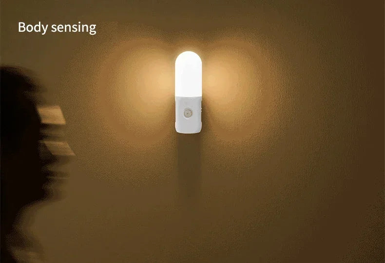 3 Colors Dimmable Spotlights 2 in 1 LED Night Light with Motion Sensor Rechargeable Magnetic Wall Lamp for Bedroom Hallway Stair