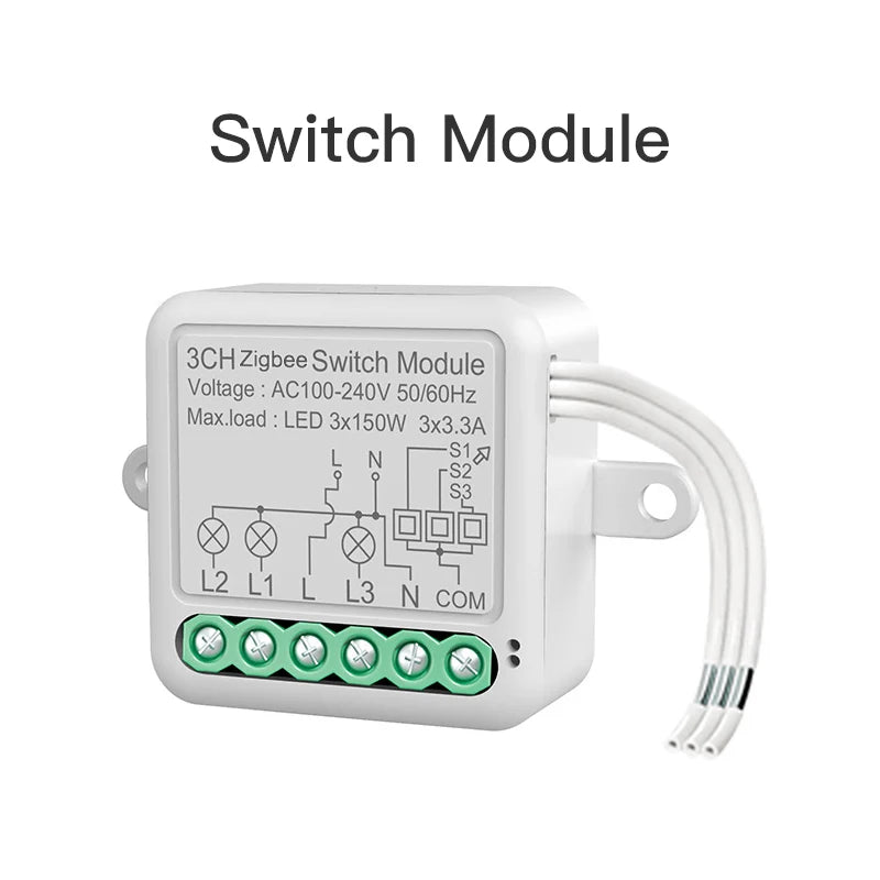 Matter Tuya WiFi Zigbee Mini Curtain Switch Interrupter Roller Shutters Smart Blind Breaker Module Work with  Alexa Google Home