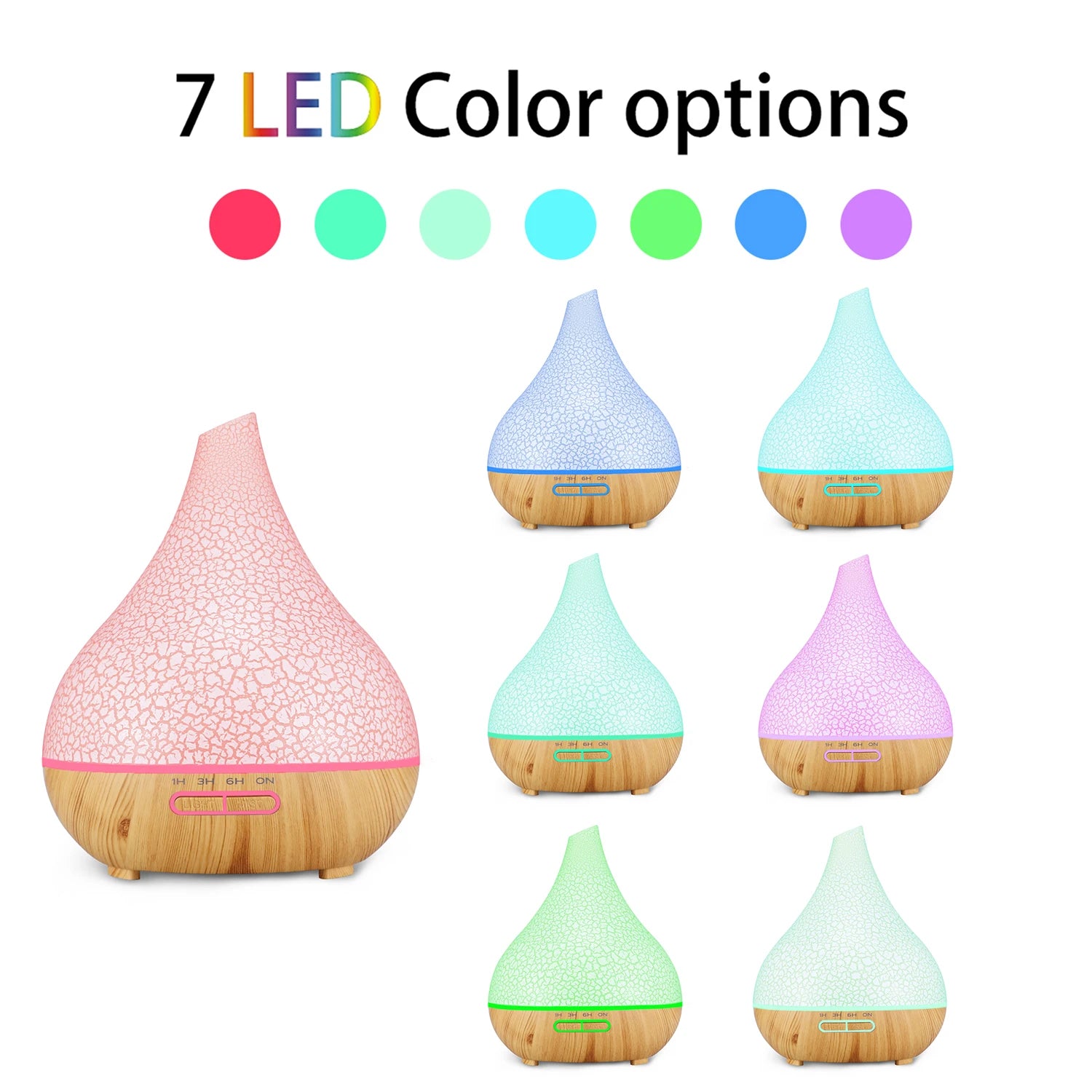 WiFi Smart 550ML Electric Aroma Diffuser Essential Oil Diffuser Air Humidifier Ultrasonic Remote Control Mist Maker Home