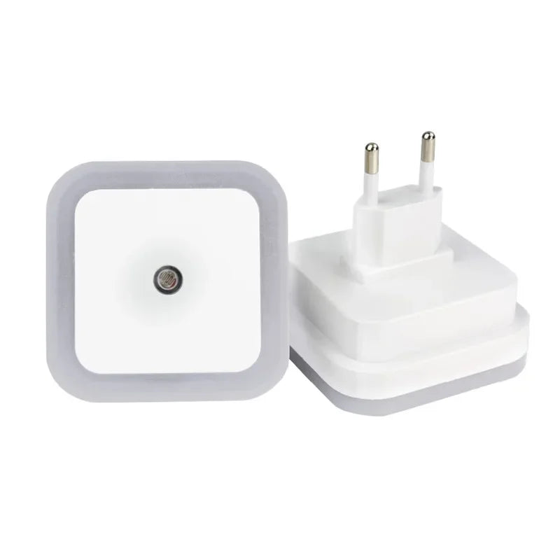 1-4pcs LED Wireless Sensor Night Light EU US Plug Mini Square Night For Baby Children Living Room Bedroom Corridor Lighting Lamp