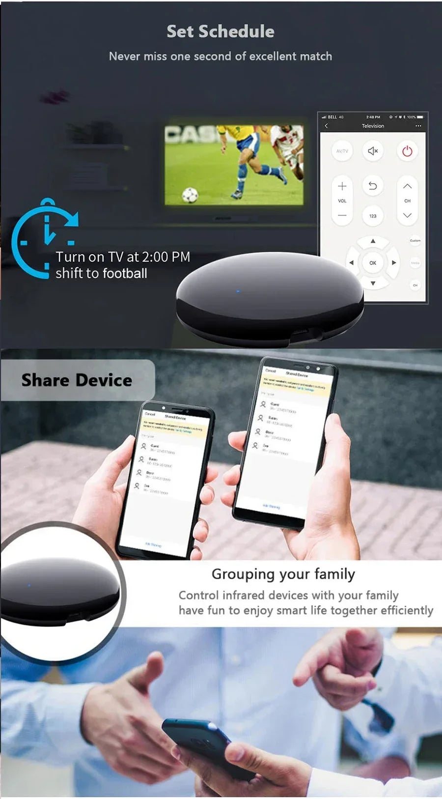 Tuya Zigbee 3.0 Smart IR Remote Control For Alexa Google Home For AC TV Smart Home Blaster Infrared Universal Remote Controller