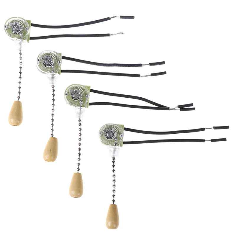 Hot Sale 4pcs Wall Light Pull Switch Home Ceiling Fan Lamp Universal Pull Chain Switch
