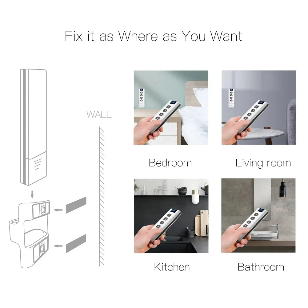 Tuya Smart Home ZigBee Remote Control 4-Channel Universal Scene Switch with 4 Buttons for Smart Life Devices