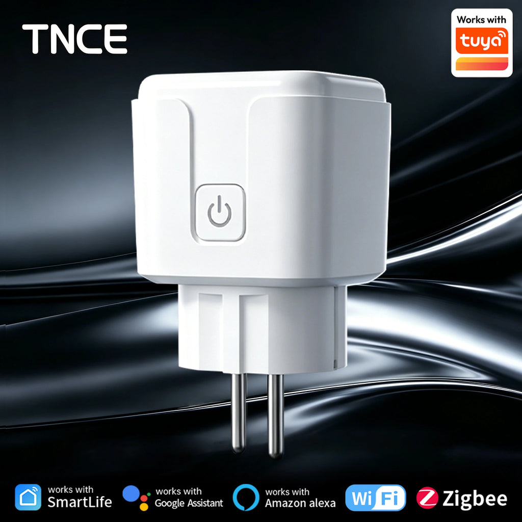 TNCE Tuya Smart Plug WiFi/Zigbee3.0 Socket 16A/20A Power Monitoring Timing Smart Life APP Remote Control Voice Contr Alexa