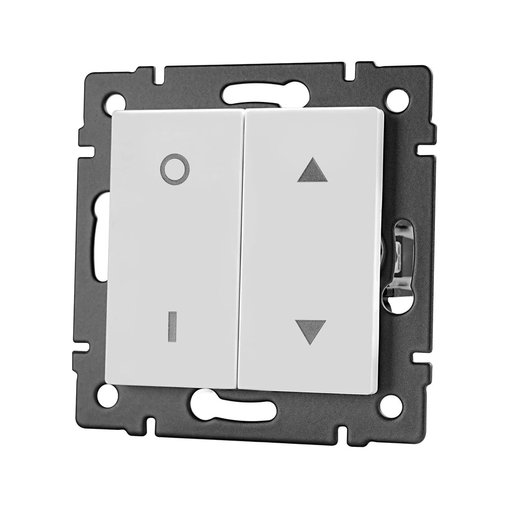TUV Certified EU Standard Single Wall Socket with Double Power Plug USB Type-C Crystal Glass Panel 1Way Wall Switch 10A/16A 250V