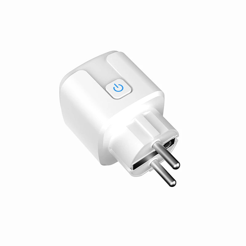 Tuya EU Smart Plug Supports Wi-Fi, 16A/20A, Energy Consumption Monitoring, and Is Compatible with Google Home and Alexa